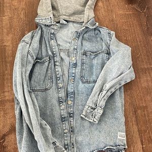 Zara button up hoodie